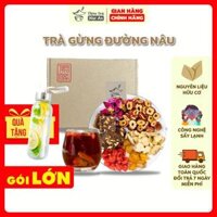 [30 GÓI] Trà Gừng Đường Nâu Thảo Mộc Mộc An giảm đau bụng kinh,ấm tử cung, bổ máu, giữ ấm cơ thể