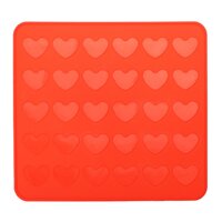 30 Hearts Silicone Pastry Cake Macaron Macaroon Oven Baking Mould Sheet Mat DIY - intl