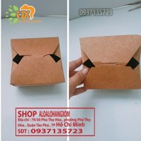 30 hộp giấy kraft bánh 11x9x6 cm