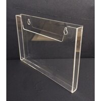 30 Kệ checklist đựng tờ rơi treo tường mica, tặng kèm 2 miếng dán tường