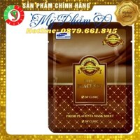 30 Mặt nạ giấy dưỡng da làm trắng và cấp ẩm chăm sóc da thiên nhiên nhau thai cừu 3W Clinic Placenta Mask Sheet