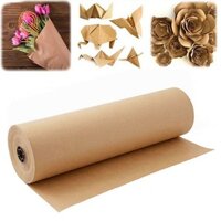 30 Meters Brown Kraft Wrapping Paper Roll for Wedding Birthday Party Gift Wrapping Parcel Packing Art Craft