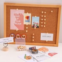 [30 Miếng] Ghim đẩy gỗ tự nhiên Ins, ghim treo tường không dấu vết, ghim báo chí sáng tạo dễ thương, trang trí ảnh tường, bảng tin mầm non, ghim tin nhắn nghệ thuật, ghim đầu lớn