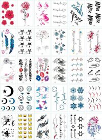 30 Tờ Hình Xăm Dán Tattoo Tha Thu Từ 55 - 120 Mẫu - Mẫu L