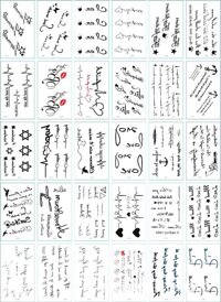 30 Tờ Hình Xăm Dán Tattoo Xăm Nước Tha Thu - Mẫu A