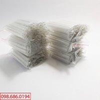 300 Ống co nhiệt hàn cáp quang 6cm, Loại lớn [ 2 kim trợ lực ]
