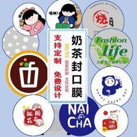 3000 Trà Sữa Hươu Antler Alley Màng Dùng Một Lần Imperial Trà Niêm Phong Phim Tùy Chỉnh Làm Sữa Đậu Nành Nhựa Cu