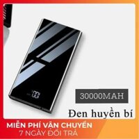 (30000MAH) Pin Sạc Dự Phòng Mặt Gương Cường Lực Power Cao Cấ -Hỗ Trợ Sạc Nhanh 2.1A (Phụ Kiện Phú Tỵ) [Gương]