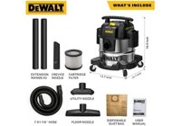 3000W Máy hút bụi 3 chức năng (Khô, Ướt, Thổi) Dewalt DXV25S