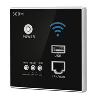 300M Wireless WIFI Wall Embedded Router WiFi Repeater Extender USB Charging Socket for Home Use
