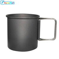 300ml Cắm Trại Ngoài Trời Cốc Nước Di Động Gấp Nhôm Cốc Bộ Đồ Ăn Cho Đi Bộ Đường Dài Ngoài Trời Dã Ngoại Leo Núi