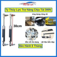 [300N-30cm] Bộ 2 ty thủy lực, ty cốp ô tô thanh chống nâng đẩy chịu tải 300N-30kg dài 30cm