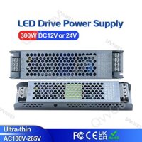 300w DC12V / 24V Đèn LED siêu mỏng Bộ chuyển đổi chiếu sáng Bộ chuyển đổi 300W AC100-265V VN8B3