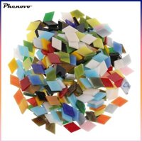 300x Nhiều Màu Sắc Tam Giác Kính Miếng Gạch Khảm Tessera Cho Nghệ Thuật Thủ Công 12mm