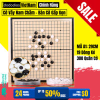 301 Quân Cờ Vây Nam Châm Dododios - Quân Cờ Caro - Tặng Bàn Cờ Gấp Gọn 19 Dòng - Đường Kính 1.2cm, Cao 0.4cm