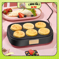 30*20*10cm Chảo chiên rán trứng mini làm bánh 6 ngăn chống dính khuôn chảo hình tròn đa chức năng