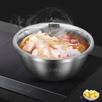 304 Bát Súp Inox Đa Chức Năng Nhà Bếp Gia Đình Bát Đánh Trứng Rửa Rau Rửa Gạo Bát Nướng Bát Súp Dày
