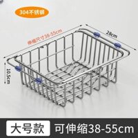 304 Bồn Rửa Nhà Bếp Giỏ Thoát Nước Chậu Rửa Bát Giá Đựng Đĩa Inox Bồn Rửa Giá Thoát Nước Có Thể Thu Vào Giá Để Đồ guanjie2.my20250325