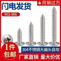 304 không gỉ thép dẹt đầu khai thác ốc lớn móng tay Phillips phẳng đầu vít gỗ vít M3M3.5M4M5M6
