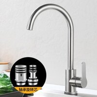 304 Vòi bếp bằng thép không gỉ, vòi nước nóng và lạnh, vòi chậu rửa xoay cho sử dụng tại nhà
