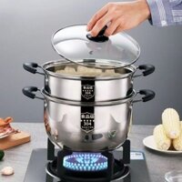 304Nồi Inox, Nồi Canh Gia Dụng Dày, Nồi Sữa, Nồi Nấu Cháo, Nồi Nấu Canh, Nồi Hấp Lẩu, Nồi Bếp Từ G00