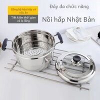 304Nồi Nấu Liền Inox, Nồi Nấu Gia Dụng Dày, Nồi Hấp Cơm, Nồi Hấp Nhỏ, Bếp Từ, Bếp Gas