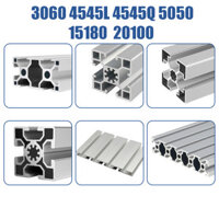 3060 20100 Nhôm định hình đùn ép anốt bạc Tiêu chuẩn châu Âu 4545 5050 15180 Nhôm đùn ép Khung DIY