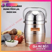 (3069) Cặp lồng Inox 304 1,6L XIANBAO Chính Hãng- cặp lồng giữ nhiệt siêu bền giá tốt nhất