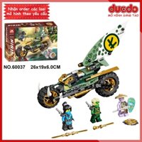 3081 - TANK 60037 Lắp ghép Ninjago Xe địa hình rừng xanh của Lloyd - Đồ chơi Xếp hình Mô hình Ninja 71745 BLA LRI