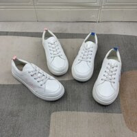 309617 Bán hàng thanh lý ~ Giày thể thao nữ cổ thấp màu trắng có lỗ nhỏ 37 38