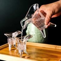 【30Bán Chạy974Miếng】Cốc Hoàng Đế Phong Cách Cổ Điển Cốc Rượu Ba Chân Cốc Thủy Tinh Retro Cốc Công Tước Chai Rượu Sáng Tạ