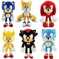 30cm Sonic Peluches Đồ Chơi Hoạt Hình Nhím Amy Rose Knuckle Đuôi Mềm Nhồi Bông Búp Bê Trẻ Em Sinh Nhật Sonic Đồ Chơi Đáng Yêu