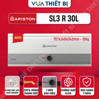 30L | ARISTON SLIM3 R AG+ 30 lít ngang - Bình nóng lạnh gián tiếp SL3 SL2 SLIM2 VN 2.5FE 2500W