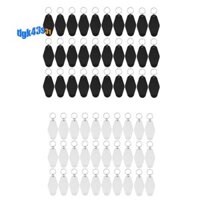 30pack Motel Móc khóa Khoảng trống Vintage Motel Móc khóa Thăng hoa Trống Móc khóa cho Vinyl DIY Crafting Móc khóa
