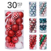 30pcs Quả Bóng Xốp 6cm Trang Trí Bánh Kem Giáng Sinh