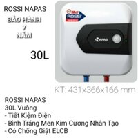 [30V] BÌNH NƯỚC NÓNG ROSSI NAPAS VUÔNG - 30 LÍT