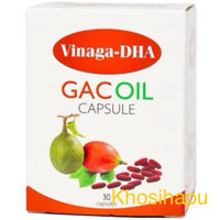 30v Viên dầu gấc Vinaga DHA hàng xuất khẩu Gac Oil giúp sáng mắt đẹp da tăng sức đề kháng chống lão hóa oxy hóa