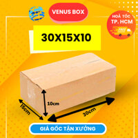 30x15x10 Combo 100 Hộp Carton, Thùng Giấy Cod Gói Hàng, Hộp bìa Carton Đóng Hàng, Sản Phẩm Giá Rẻ - Hộp Carton Venus Box
