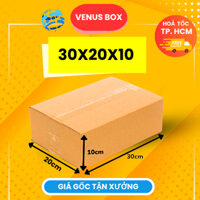 30x20x10 Combo 100 Hộp Carton, Thùng Giấy Cod Gói Hàng, Hộp bìa Carton Đóng Hàng, Sản Phẩm Giá Rẻ - Hộp Carton Venus Box