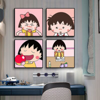 30x30x0.9cm Chi-bi Maruko Tranh Trang Trí Phòng Khách Phòng Ngủ Trẻ Em Bố Trí Phòng Trang Trí Treo Tranh Treo Tường Poster Trang Trí Tường Nghệ Thuật Vẽ Nền Treo Tường Tranh