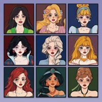 30x30x0.9cm Hoạt Hình Công Chúa Disney Tranh Trang Trí Phòng Khách Phòng Ngủ Trẻ Em Bố Trí Phòng Trang Trí Treo Tranh Treo Tường Poster Trang Trí Tường Nghệ Thuật Vẽ Nền Treo Tường Tranh