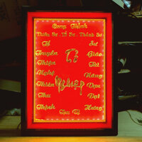 [30x40] Bài Vị Thờ Tổ Nghiệp Cao 40cm x Ngang 30cm - Có đèn