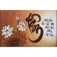 [30x40] Bộ nguyên liệu tranh gạo chữ Tâm