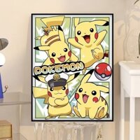 30x40x0.9cm Hello Kitty Pikachu Tranh Trang Trí Phòng Khách Phòng Ngủ Trẻ Em Bố Trí Phòng Trang Trí Treo Tranh Treo Tường Poster Trang Trí Tường Nghệ Thuật Vẽ Nền Treo Tường Tranh