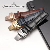 3/14✈Dây Đồng Hồ Đeo Tay Jaeger-LeCoultre Họa Tiết Da Cá Sấu Mặt Trăng Dành Cho Nam Và Nữ leath