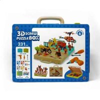 3169-20 HỘP VALI RÁP MÔ HÌNH ỐC VÍT 3D 331 MIẾNG