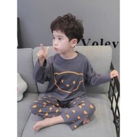 3169 Người Khen ngợi Bộ Đồ Ngủ Trẻ Em Dài Tay Mỏng Hoạt Hình Vừa Lớn Trẻ Em Học Sinh Nhà Quần Áo Hoạt Hình Bé Trai Nhà Quần Áo Phù Hợp Với Hợp Thời Trang