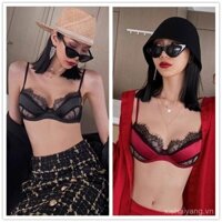 32-38ab vòng thép áo ngực satin cho phụ nữ, áo ngực trượt sexy, đồ lót ren siêu mỏng, bralette cho các cô gái trẻ V3JR