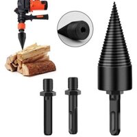 32-42mm Mũi Khoan Xẻ Gỗ , Tách Gỗ Tiện Dụng Mũi khoan gỗ Dụng cụ chia củi cho máy khoan  Máy cắt gỗ Nón xẻ gỗ khoan củi