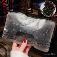 [3.2 Mười nghìn lượt mua lại] Dây cao su buộc tóc dùng một lần màu đen, dây buộc tóc, bao da nhỏ, phụ kiện buộc tóc, dây buộc tóc, phụ kiện tóc nữ